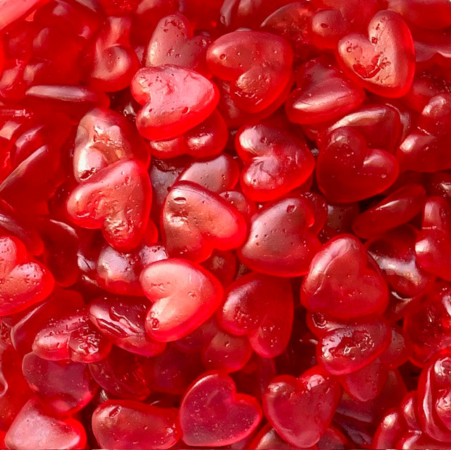 Raspberry Jelly Hearts