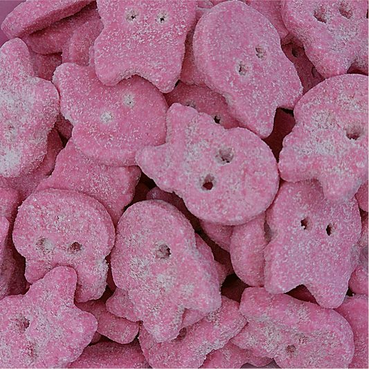 Bubs Raspberry Marshmallow Skulls