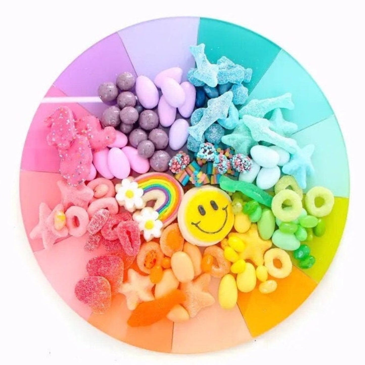 Color Wheel Acrylic Candy Tray