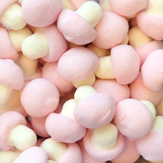 Giant Strawberry Marshmallow Mushrooms